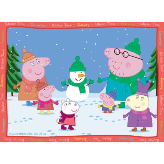 Peppa Big: 4 Seizoenen (12+16+ 20+24) Puzzelstukjes