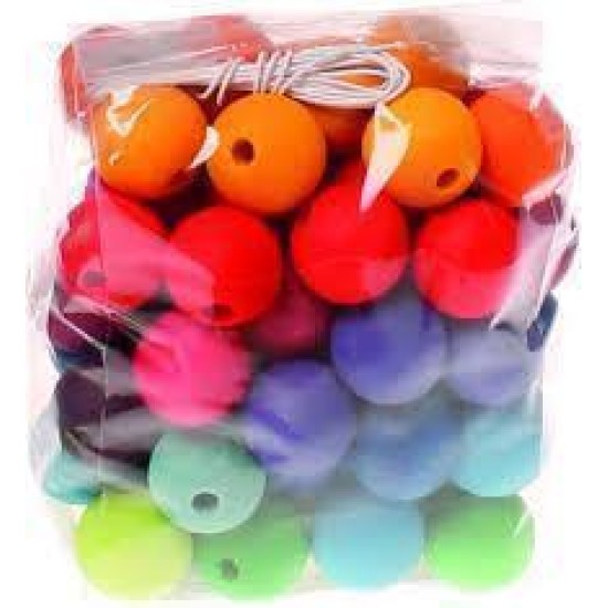 60 Wooden Beads