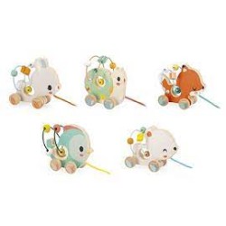 Janod Pure - Baby Looping Trekfiguurtjes Dieren Janod Pure - Baby Looping Trekfiguurtjes Dieren