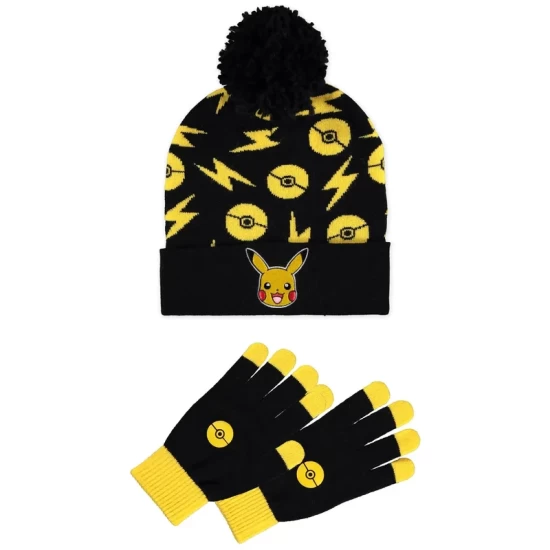 Pokemon - Pikachu - Beanie & Gloves Gift Set