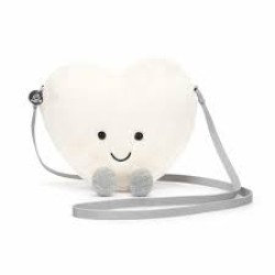 Amuseables Cream Heart Bag Amuseables Cream Heart Bag