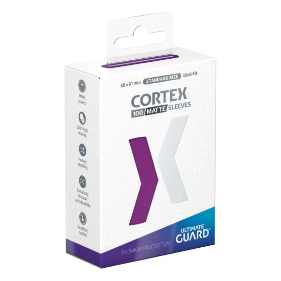 Ultimate Guard Cortex Sleeves Matte Standard Size (100) - Purple Ultimate Guard Cortex Sleeves Matte Standard Size (100) - Purple