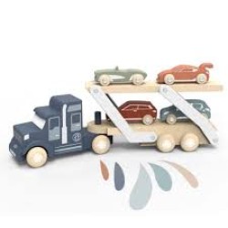Speedy Monkey - Car Transporteur With 4 Cars - 39X95X165Cm - 18M+ Speedy Monkey - Car Transporteur With 4 Cars - 39X95X165Cm - 18M+