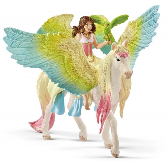 Schleich Bayala® Surah Met Glitterpegasus Schleich Bayala® Surah Met Glitterpegasus