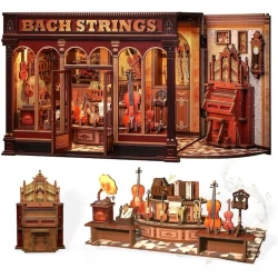 Cutebee 3D Diy Huisje Bach String Cwgb404 21X13X17Cm