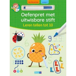 Oefenpret Met Uitwasbare Stift - Leren Tellen Tot 10 Oefenpret Met Uitwasbare Stift - Leren Tellen Tot 10