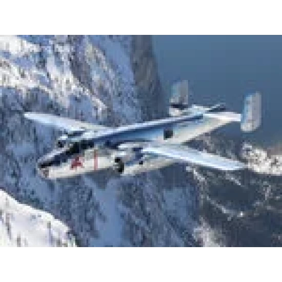 Cadeauset Flying B-25J Mitchell Revell Modelbouwpakket Met Basisaccessoires
