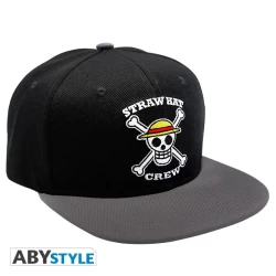One Piece - Snapback Cap - Black & Grey - Skull One Piece - Snapback Cap - Black & Grey - Skull
