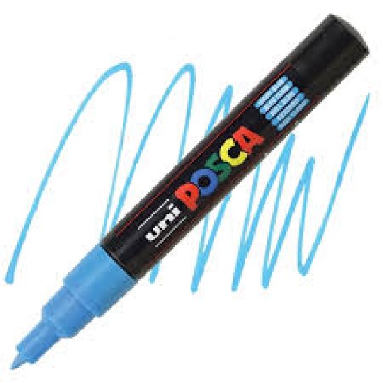 Posca Verfmarker (Conisch) Extra Fijn: Lichtblauw