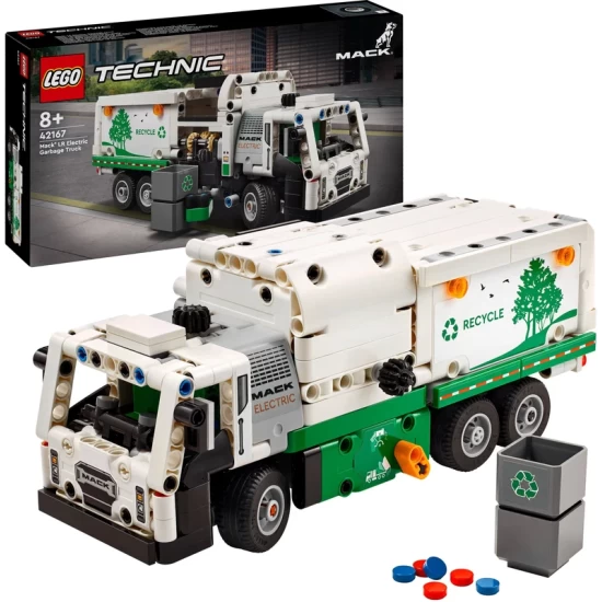 Lego Technic 42167 Mack Lr Electric Vuilniswagen Lego Technic 42167 Mack Lr Electric Vuilniswagen