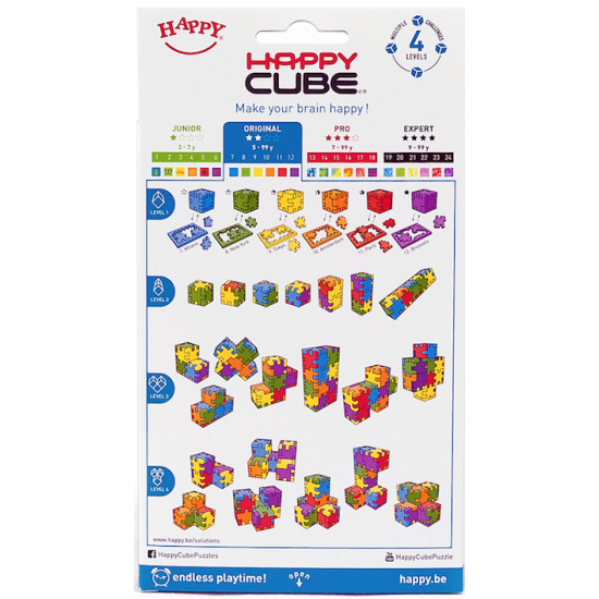 Display 8 St: Happy Cube 6 Colour Pack Original