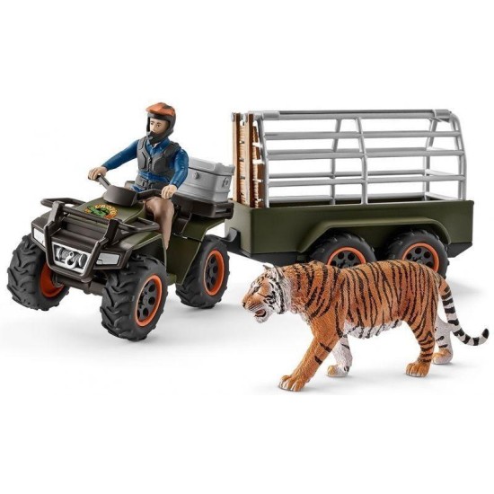 Quad Met Aanhangwagen En Ranger (U)