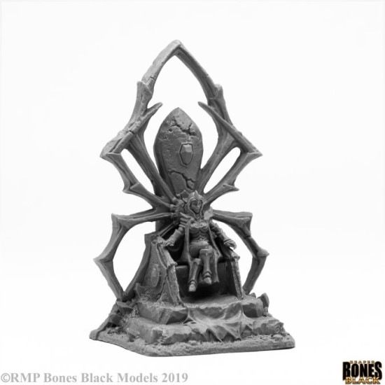 Dark Elf Queen On Throne