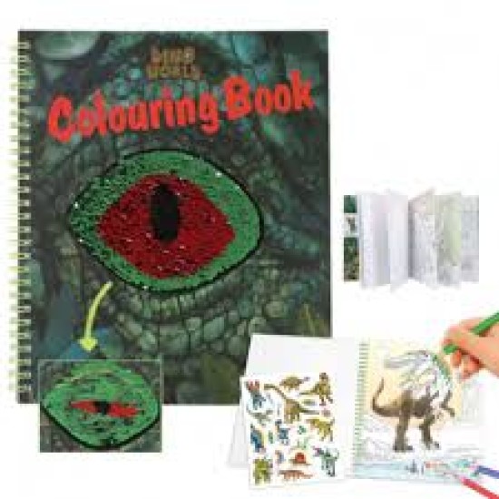 Dino World Kleurboek Met Pailletten