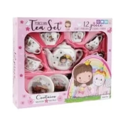 Lillie & Ellie - 12 Pcs Porcelain Tea Set Lillie & Ellie - 12 Pcs Porcelain Tea Set
