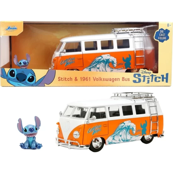 Lilo  And  Stitch Diecast Model 1/24 1961 Vw Bus Stitch
