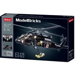Nieuw - Modelbricks-Uh-60 Black Hawk 692Pcs Nieuw - Modelbricks-Uh-60 Black Hawk 692Pcs
