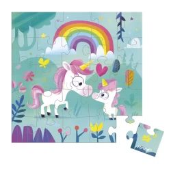 Janod Puzzelkaart – Eenhoorn Moeder En Kind Janod Puzzelkaart – Eenhoorn Moeder En Kind