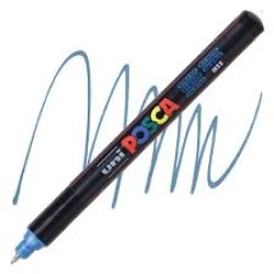 Posca Verfmarker (Gekalibreerd) Extra Fijn: Metallic Blauw