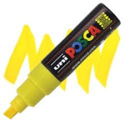 Posca Verfmarker (Schuine Punt) Dik: Geel Posca Verfmarker (Schuine Punt) Dik: Geel