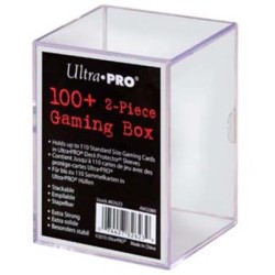 Upper Deck - 2-Piece Storage Box - For 100 And Cards - Clear Upper Deck - 2-Piece Storage Box - For 100 And Cards - Clear