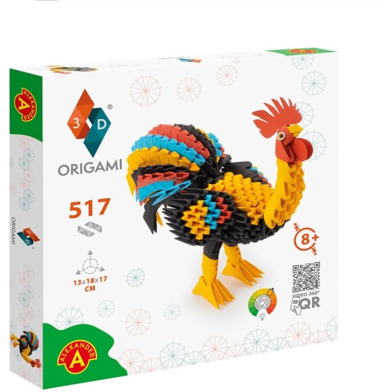 Origami 3D Rooster - 517Pcs