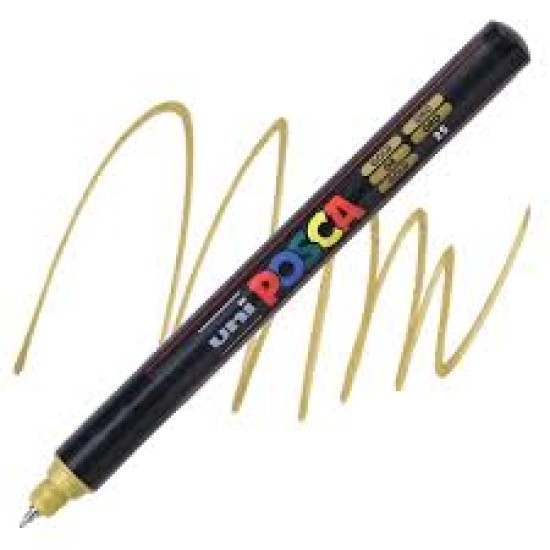 Posca Verfmarker (Gekalibreerd) Extra Fijn: Goud