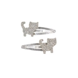 Haarclip Elana Zilver Glitter (2 Stuks Kaartje 1 Kaartje) Haarclip Elana Zilver Glitter (2 Stuks Kaartje 1 Kaartje)