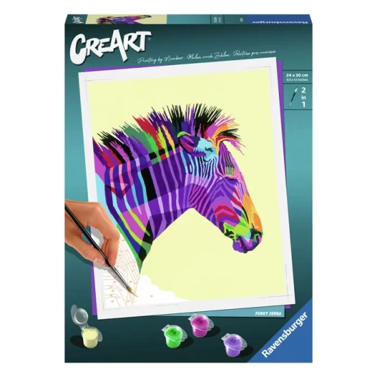 Creart Schilderen Op Nummer - Zebra