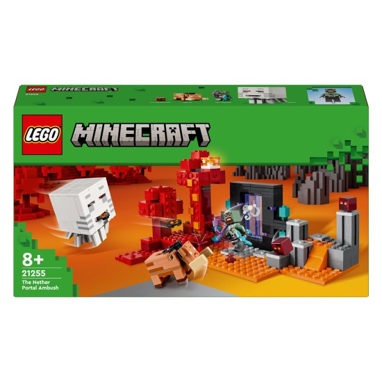Lego Minecraft 21255 Hinderlaag Bij Het Nether-Portaal Lego Minecraft 21255 Hinderlaag Bij Het Nether-Portaal