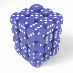 Dice Set Opa Purple/White 12Mm (36) Dice Set Opa Purple/White 12Mm (36)