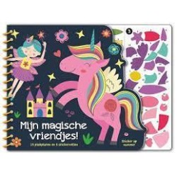 Stickeren Op Nummer - Mijn Magische Vriendjes Stickeren Op Nummer - Mijn Magische Vriendjes