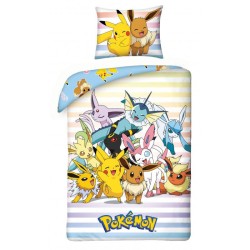 Pokemon Duvet Set Pikachu Eevee And Friends 140 X 200 Cm / 70 X 90 Cm Pokemon Duvet Set Pikachu Eevee And Friends 140 X 200 Cm / 70 X 90 Cm