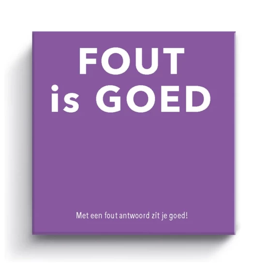 Gift Game: Fout Is Goed Kaartspel
