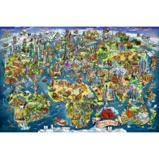 Illustrated World Map Illustrated World Map