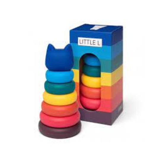 Cat Stacking Tower - Bright Colors