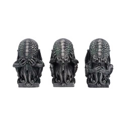 Three Wise Cthulhu Figurines 7.6Cm Three Wise Cthulhu Figurines 7.6Cm