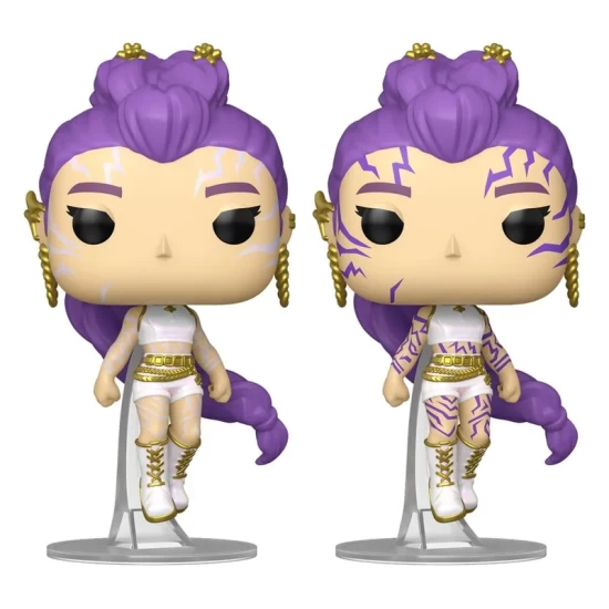 Kpop Demon Hunters Pop! Animation Vinyl Figures Rumi With Chase (Glow) 9 Cm Assortment (6)