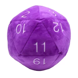 Jumbo D20 Plush Dice Purple Jumbo D20 Plush Dice Purple