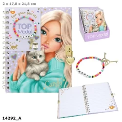 Topmodel Dagboek Met Slot En Armband Topmodel Dagboek Met Slot En Armband