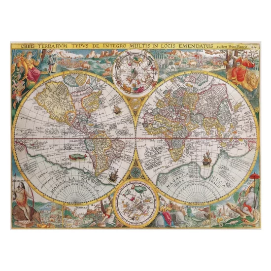 Legpuzzel Wereldkaart 1594 1500St.