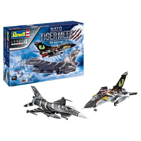 Cadeauset Nato Tiger Meet - 60Ste Verjaardag Revell Modelbouwpakket Met Basisaccessoires