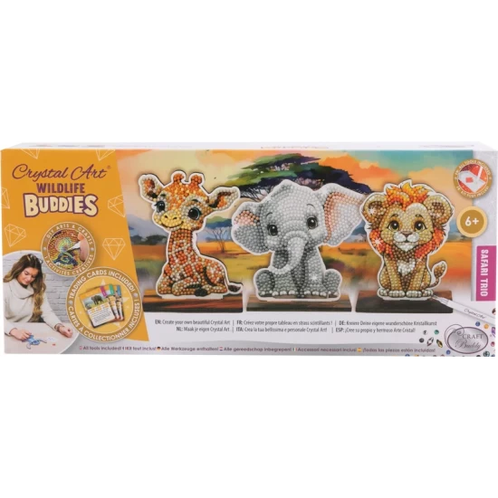 Crystal Art Wildlife Safari 3Erpack