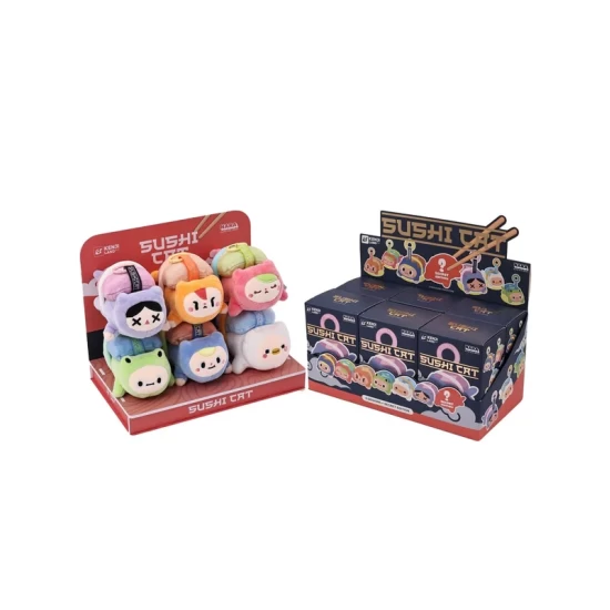 Blind Box Sushi Cat Plush Keyring