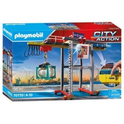 Playmobil City Action Portaalkraan Met Containers - 70770 Playmobil City Action Portaalkraan Met Containers - 70770