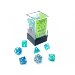 Festive Mini-Polyhedral Waterlily/White Dobbelsteen Set (7 Stuks) Festive Mini-Polyhedral Waterlily/White Dobbelsteen Set (7 Stuks)