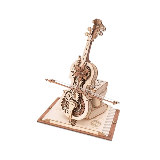Robotime Muziekdoos Hout Diy 3D Puzzel Magic Cello Amk63 235205185Cm
