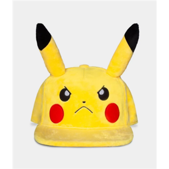 Pokemon  Men's Angry Pikachu Novelty Cap