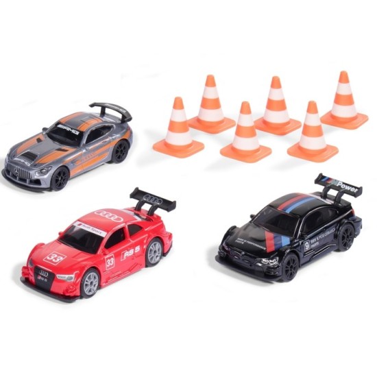Siku Cadeauset Race Mercedes-Amg Gt4 Audi Rs 5 Racing En Bmw M4 Incl. 6 Verkeerskegels Speelgoedauto's Metaal/Kunststof Multicolor Met Sportvelgen En Achtervleugels Siku Cadeauset Race Mercedes-Amg Gt4 Audi Rs 5 Racing En Bmw M4 Incl. 6 Verkeerskegels Speelgoedauto's Metaal/Kunststof Multicolor Met Sportvelgen En Achtervleugels