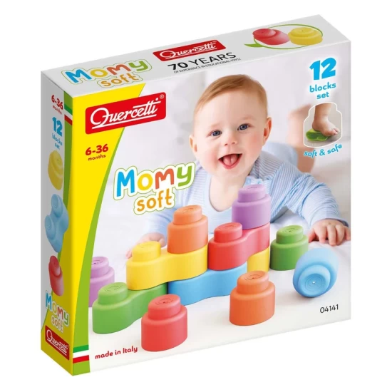 Quercetti Momy Soft Bouwblokken 12Dlg.